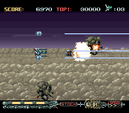 Phalanx - The Enforce Fighter A-144 (Japan) In game screenshot